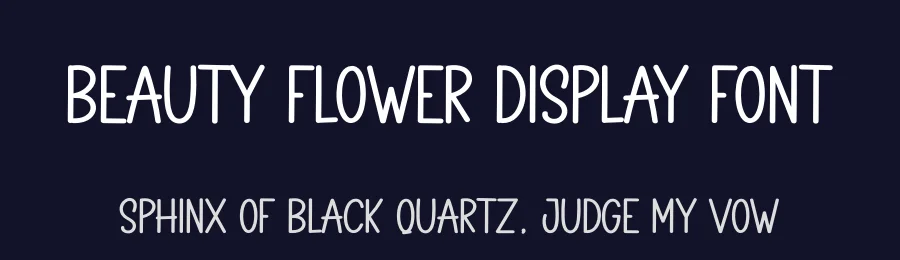 Beauty Flower Display Font by creativeletter — Display Font — thumbnail 2