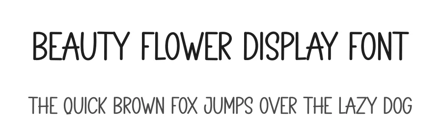 Beauty Flower Display Font by creativeletter — Display Font