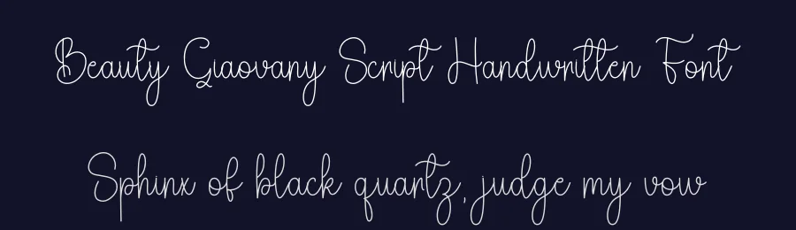 Beauty Giaovany Script Handwritten Font by freshtypeink — Script Handwritten Font — thumbnail 2