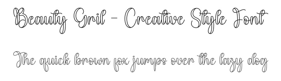 Beauty Gril – Creative Style Font by creativeletter — Script Handwritten Font