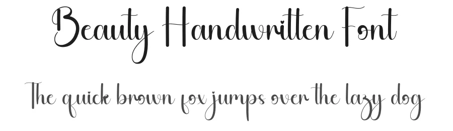 Beauty Handwritten Font by andikastudio — Script Handwritten Font
