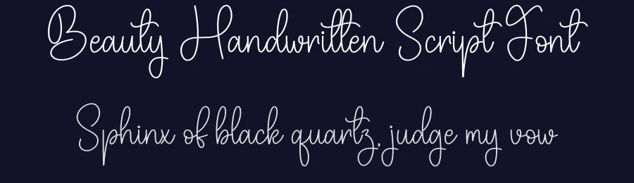Beauty Handwritten Script Font by creativeletter — Script Handwritten Font — thumbnail 2