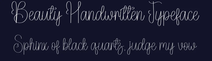 Beauty Handwritten Typeface by creativeletter — Script Handwritten Font — thumbnail 2