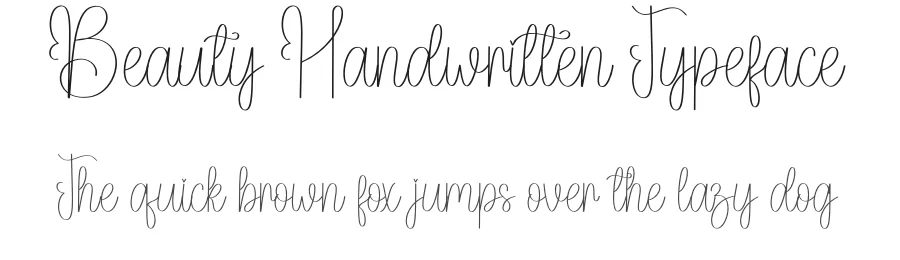 Beauty Handwritten Typeface by creativeletter — Script Handwritten Font