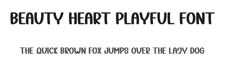 Beauty Heart Playful Font by freshtypeink — Display Font
