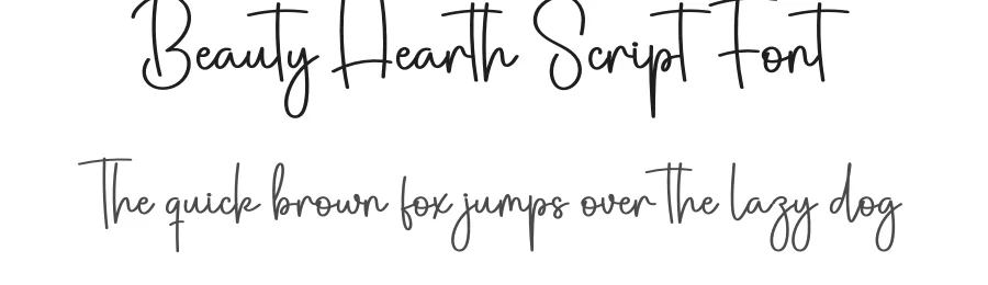 Beauty Hearth Script Font by creativeletter — Script Handwritten Font