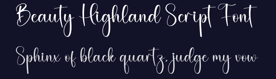 Beauty Highland Script Font by creativeletter — Script Handwritten Font — thumbnail 2