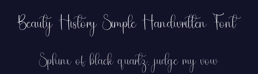 Beauty History Simple Handwritten Font by freshtypeink — Script Handwritten Font — thumbnail 2