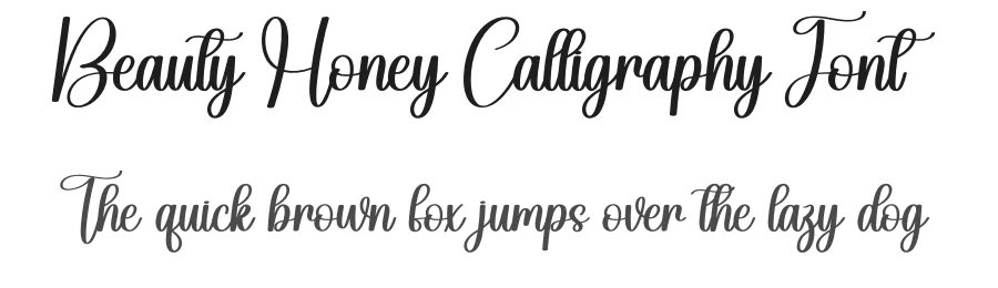 Beauty Honey Calligraphy Font by andikastudio — Script Handwritten Font