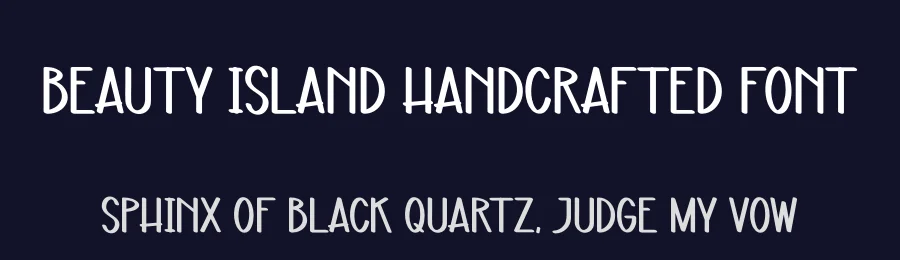 Beauty Island Handcrafted Font by andikastudio — Display Font — thumbnail 2