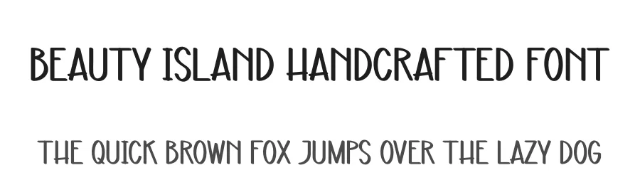 Beauty Island Handcrafted Font by andikastudio — Display Font