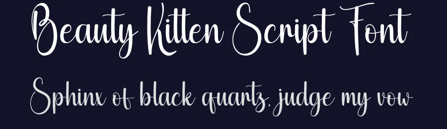 Beauty Kitten Script Font by creativeletter — Script Handwritten Font — thumbnail 2