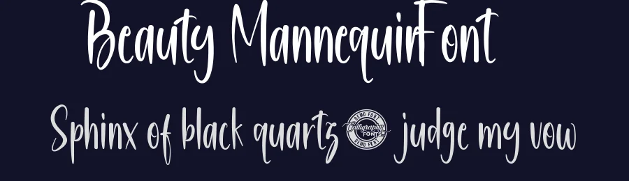 Beauty Mannequin Font by CalligraphyFonts.net — Script Handwritten Font — thumbnail 2