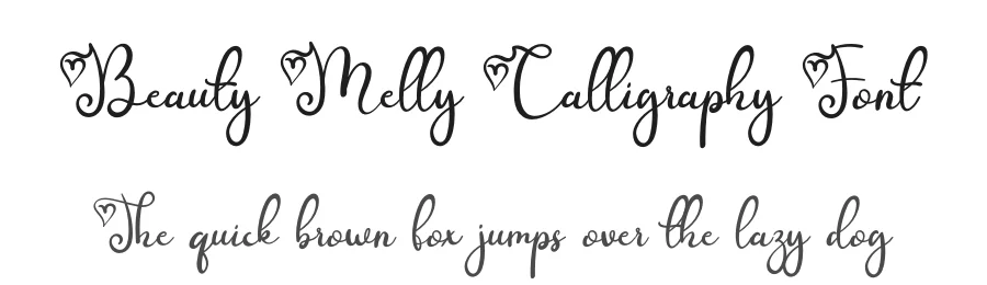 Beauty Melly Calligraphy Font by letterenastudios — Script Handwritten Font