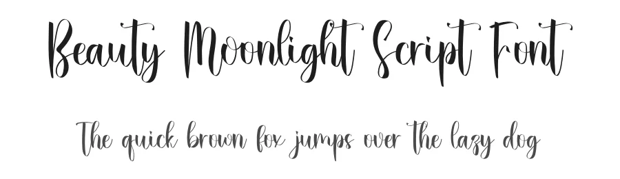 Beauty Moonlight Script Font by inermediaSTUDIO — Script Handwritten Font
