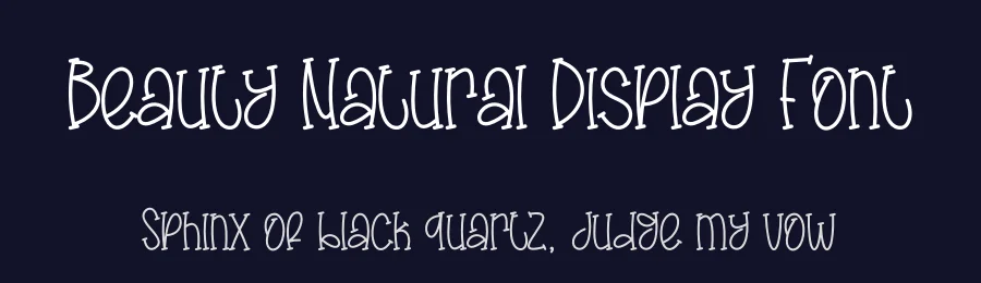 Beauty Natural Display Font by creativeletter — Script Handwritten Font — thumbnail 2