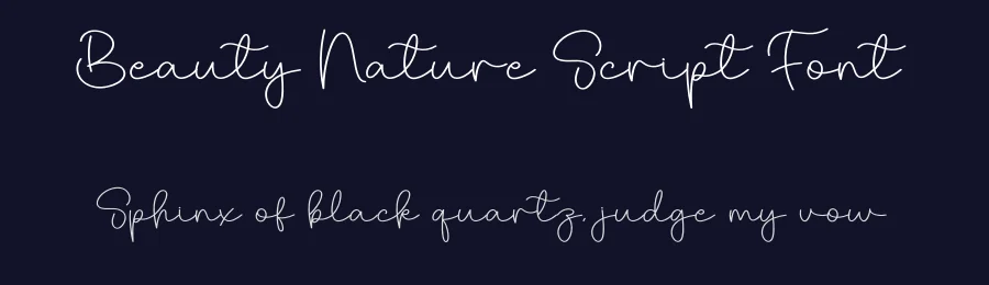 Beauty Nature Script Font by creativeletter — Script Handwritten Font — thumbnail 2