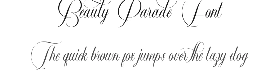 Beauty Parade Font by VinType — Script Handwritten Font