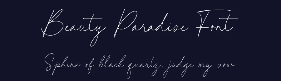 Beauty Paradise Font by Timur type — Script Handwritten Font — thumbnail 2