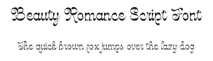 Beauty Romance Script Font by TypeClassHeroes — Blackletter Font