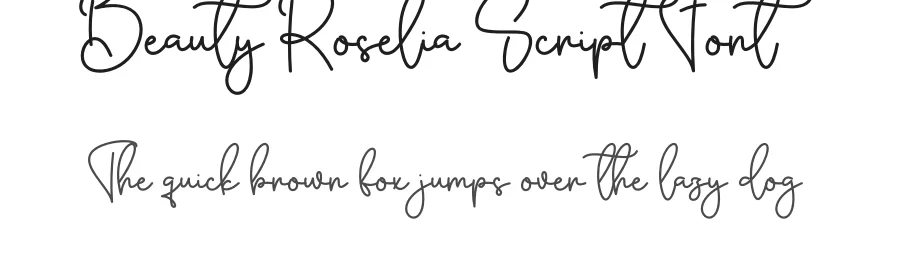 Beauty Roselia Script Font by creativeletter — Script Handwritten Font