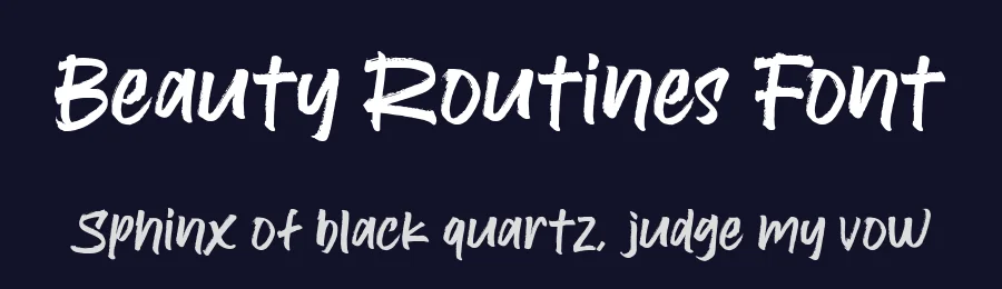 Beauty Routines Font by Fikryal Studio — Display Font — thumbnail 2