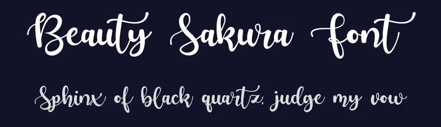 Beauty Sakura Font by Dipati Creator — Script Handwritten Font — thumbnail 2