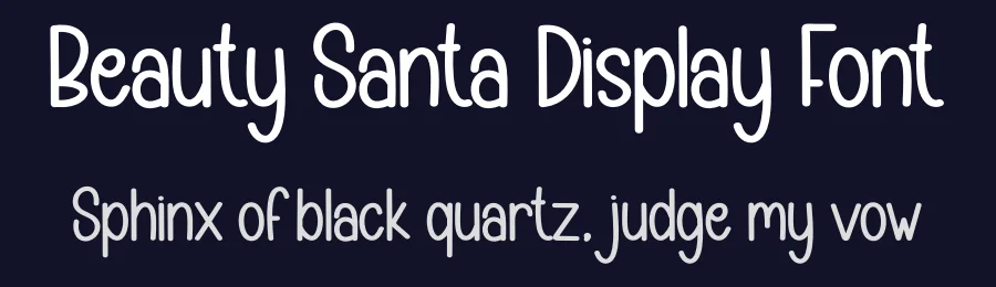 Beauty Santa Display Font by creativeletter — Display Font — thumbnail 2