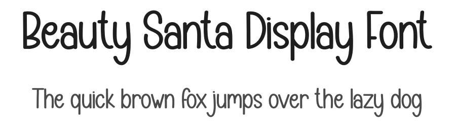 Beauty Santa Display Font by creativeletter — Display Font