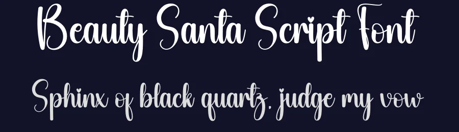 Beauty Santa Script Font by creativeletter — Script Handwritten Font — thumbnail 2