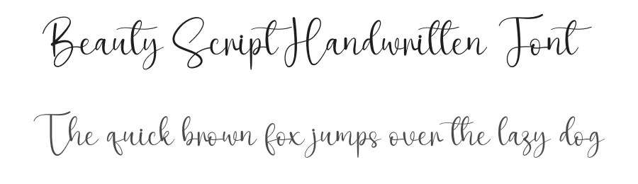 Beauty Script Handwritten Font by andikastudio — Script Handwritten Font