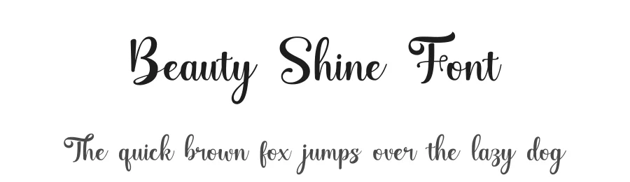 Beauty Shine Font by Java pep — Script Handwritten Font