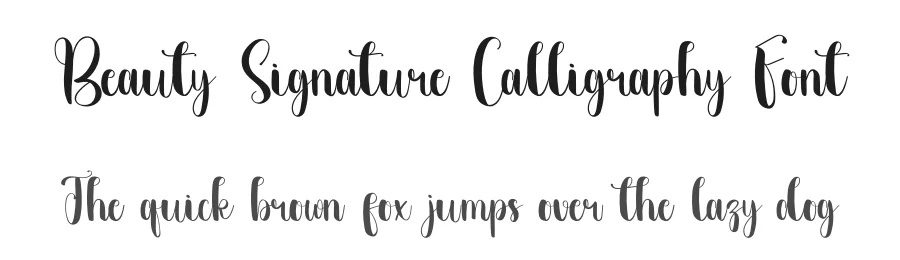 Beauty Signature Calligraphy Font by inermediaSTUDIO — Script Handwritten Font