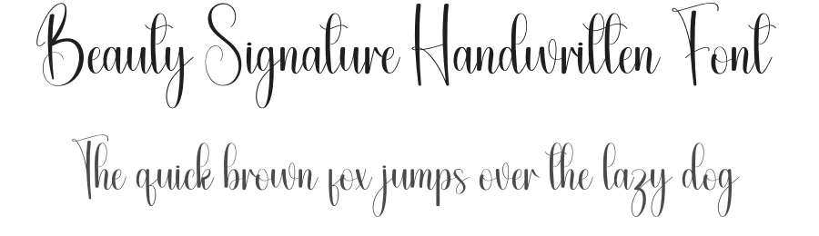 Beauty Signature Handwritten Font by andikastudio — Script Handwritten Font