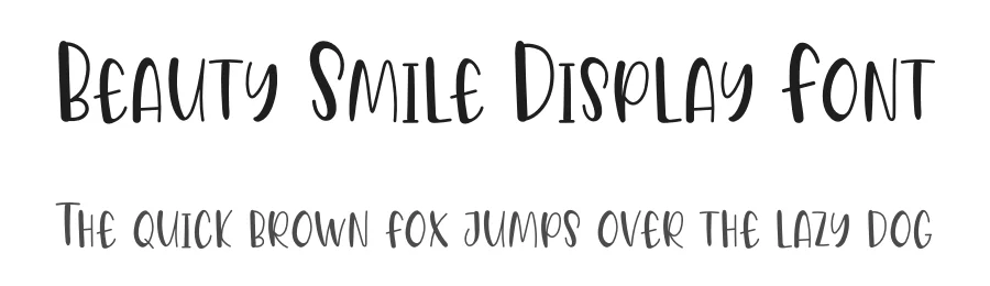 Beauty Smile Display Font by andikastudio — Script Handwritten Font