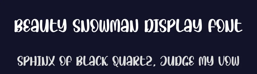 Beauty Snowman Display Font by andikastudio — Display Font — thumbnail 2