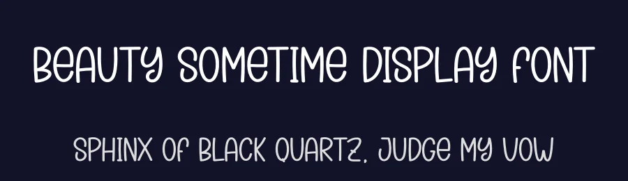 Beauty Sometime Display Font by creativeletter — Display Font — thumbnail 2