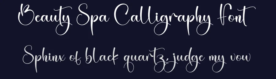 Beauty Spa Calligraphy Font by creativeletter — Script Handwritten Font — thumbnail 2