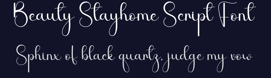 Beauty Stayhome Script Font by andikastudio — Script Handwritten Font — thumbnail 2