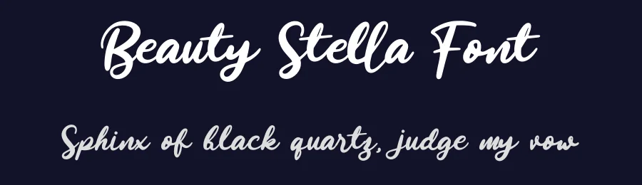 Beauty Stella Font by Enigma Lettering Studio — Script Handwritten Font — thumbnail 2