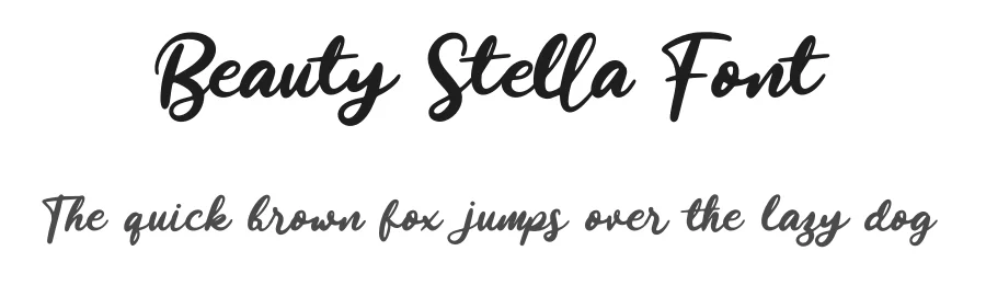 Beauty Stella Font by Enigma Lettering Studio — Script Handwritten Font
