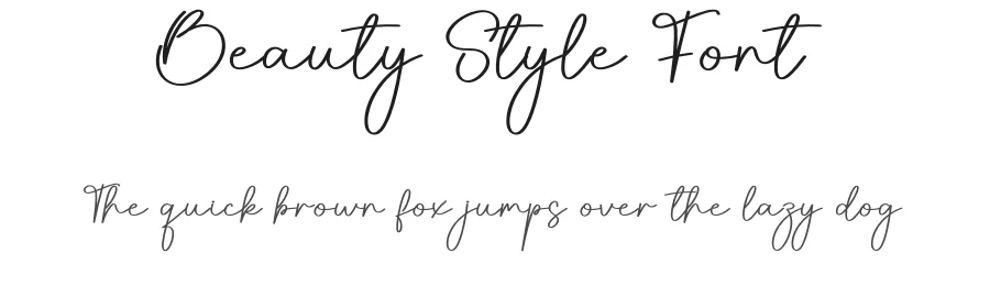 Beauty Style Font by creativeletter — Script Handwritten Font