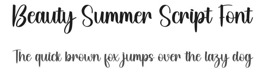 Beauty Summer Script Font by creativeletter — Script Handwritten Font