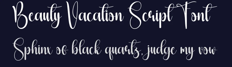 Beauty Vacation Script Font by creativeletter — Script Handwritten Font — thumbnail 2