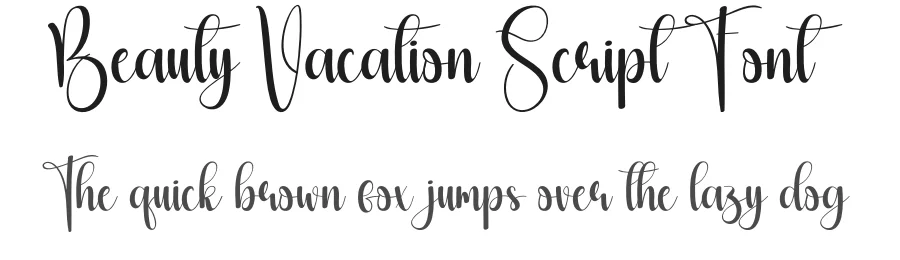 Beauty Vacation Script Font by creativeletter — Script Handwritten Font