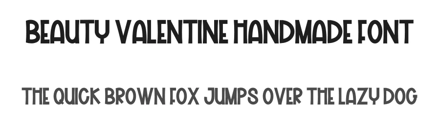 Beauty Valentine Handmade Font by freshtypeink — Display Font