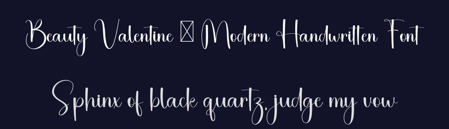 Beauty Valentine – Modern Handwritten Font by freshtypeink — Script Handwritten Font — thumbnail 2