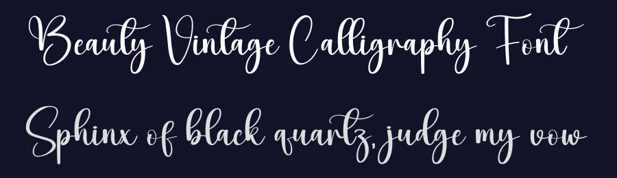 Beauty Vintage Calligraphy Font by creativeletter — Decorative Font — thumbnail 2