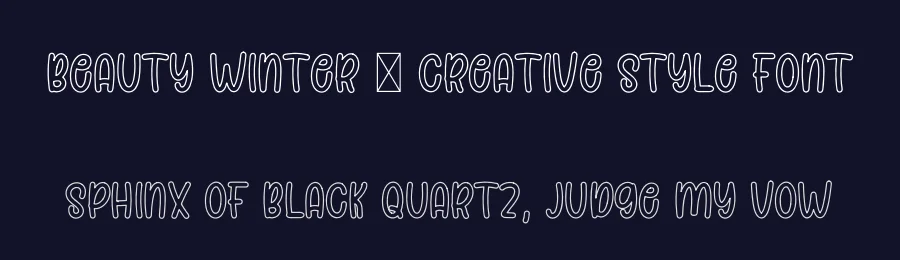 Beauty Winter – Creative Style Font by freshtypeink — Display Font — thumbnail 2