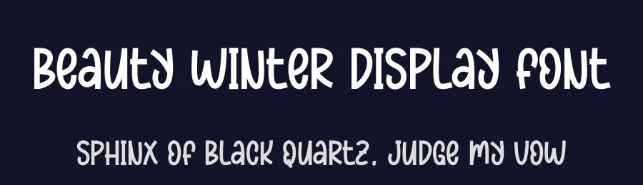 Beauty Winter Display Font by andikastudio — Display Font — thumbnail 2